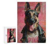 Punk Dog Art Print-1 Puzzle 1000 Pièces Educa Jouet en Bois Cadeau Unique Décoration Intérieure Jeu Éducatif Challenge Toy Adultes Et Enfants À Partir De 14 Ans 300 PCS