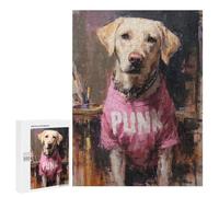 Punk Dog Art Print-3 Puzzle 1000 Pièces Educa Jouet en Bois Cadeau Unique Décoration Intérieure Jeu Éducatif Challenge Toy Adultes Et Enfants À Partir De 14 Ans 500 PCS