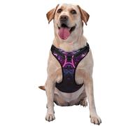 Punk Dogs On The Streets Harnais pour chiens de petite, moyenne et grande taille - Sangles réfléchissantes, ajustement réglable avec boucles à dégagement rapide