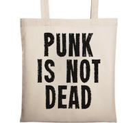 Punk is Not Dead Sac fourre-tout en coton écologique Beige
