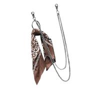 Punk Jeans Pantalon Chaîne Multi Couche Chaîne Bandana Charm Taille Portefeuille Bijoux Ceinture Décorative pour Danseurs Accessoires Voyage Ceinture Mode, taille unique