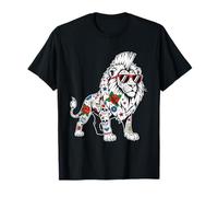 Punk Lion Punk Rocker pour Tout-Petits Garçons Enfants T-Shirt