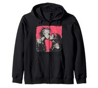 Punk Love - Moment de Baiser dans Le Style Rebelle Sweat à Capuche