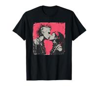 Punk Love - Moment de Baiser dans Le Style Rebelle T-Shirt