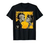 Punk Love - Moment de Baiser dans Le Style Rebelle T-Shirt