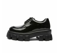 Punk Patent Cuir Footwear Escarpins à plateforme épaisse Femmes Printemps Automne Collège Style Noir Lolita Chaussures Femme Japonais School Uniforme S, Noir , 40 EU
