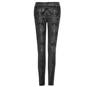 Punk Rave Pantalon en tissu damassé noir. - Noir - XXL