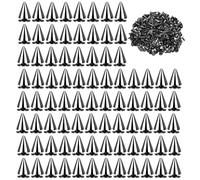 Punk Rivet, Rivets Pour Cuir, MéTal Clous Rivets Spike Stud, Diy Craft Punk Rivets Avec Vis DéCorations Pour La DéCoration De Sacs à Main VêTements Chaussures Ceintures Diy Crafts Noir