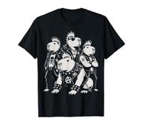 Punk Rock Capybara Mohawk Collier à Pointes drôle Vintage Badass T-Shirt