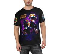 Punk Rock Daft Hommes Manches Courtes Graphique Mode T-Shirt Cool Chemises Design T-Shirts col Rond T-Shirts Pulls Noir