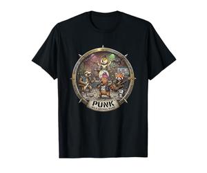 Punk Rock Musique Animal Drôle Capybara Shiba-Inu Punk Band T-Shirt