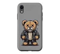 Punk Rock Ours en Peluche Biker Horreur Cartoon Gothique Coque pour iPhone XR