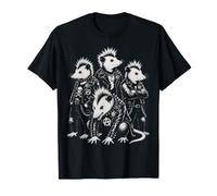 Punk Rock Possum Mohawk Collier à Pointes drôle Vintage Badass T-Shirt