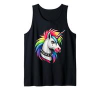 Punk Rock Rainbow Unicorn Emo Alternative Gothique, Animal Débardeur