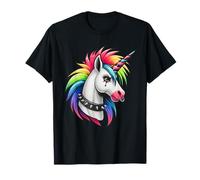 Punk Rock Rainbow Unicorn Emo Alternative Gothique, Animal T-Shirt