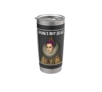 Punk Rock Vintage Style Art de la Renaissance Punk n'est pas mort Gobelet isotherme en acier inoxydable double paroi