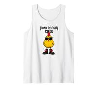Punk Rocker Chick Funny Cartoon with Boots and Attitude Tees Débardeur