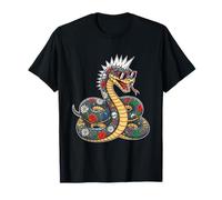 Punk Serpent Punk Rocker pour Tout-Petits Garçons Enfants T-Shirt