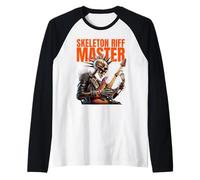 Punk Skeleton Riff Master Manche Raglan