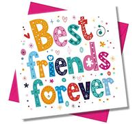 Punkcards - Carte d'anniversaire pour meilleure amie - « Best Friends Forever » - Carte d'anniversaire pour amie - Carte d'anniversaire pour amie - Carte d'anniversaire pour amie