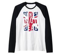 Punk's Not Dead - Drapeau UK Londres Punk Rock Vintage Manche Raglan