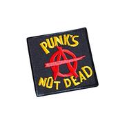 Punks NOT Dead, Exploited, Sum 41, Blink 182, The Offspring, Black Flag, Punk Rock, Heavy Metal, Ramones, My Grave Demonic3 Applique brodée à repasser sur applique souvenir