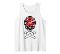 Punks Not Dead Punk Rock Vintage Vinyl Lover Gothic Skull Débardeur