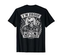 Punks Not Dead Skull Anarchy Rock T-Shirt