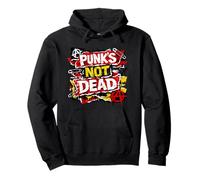 Punk's Not Dead - Slogan Punk Rock Classique Sweat à Capuche