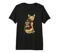 Punks Not Dead Sphynx Cat Punk Rock Citation T-Shirt Haut de Gamme