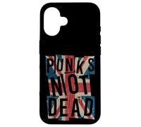 Punks Not Dead - Vintage - UK London Flag - Punk is Not Dead Coque pour iPhone 16