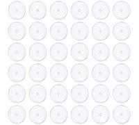 PunkTracker 20/40/60pcs Silicone Transparent sans tirer Piercing pour le traitement des bosses - Piercing Healing Disc Pads pour l'élimination des chocs Boucle d'oreille Support Patch, Silicone