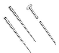 PunkTracker ASTM F136 Kit de piercing en titane 14 g/16 g/18 g pour piercing sans filetage pour tragus, hélix, lèvre, nez, cartilage, boucles d'oreilles, labret, piercing de nez, Métal, Non connu