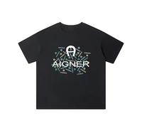 PUNMdrf66 Aigner Print T-Shirt Black M
