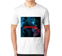 PUNMdrf66 Anuel AA Songs Rapper Spanish Trap Reggaeton Realg4life Blood Gang T-Shirt White S