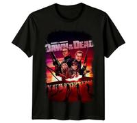PUNMdrf66 Dawn of The Dead (1978) Movie Poster Inspired T-Shirt Retro 80s Black XXL