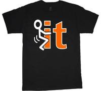 PUNMdrf66 Stick Figure Saying Adult Humor Men's Big Men T-Shirt Black M