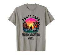 Punta Cana 2025 Vacances en famille assorties République dominicaine T-Shirt