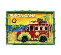 Punta Cana Aimant de réfrigérateur souvenir de voyage 3D République dominicaine Décoration de réfrigérateur