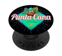 Punta Cana Caraïbes République Dominicaine Souvenir rétro PopSockets PopGrip Adhésif