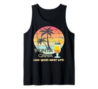 Punta Cana Palmiers Cocktail République Dominicaine Souvenir Débardeur