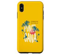 Punta Cana République dominicaine Vintage Palmiers Tropical Coque pour iPhone XS Max