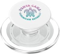 Punta Cana Souvenir de Tortue de mer République Dominicaine rétro PopSockets PopGrip pour MagSafe