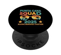 Punta Cana Squad 2025 Voyage République dominicaine Souvenirs Coco PopSockets PopGrip Adhésif