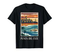 Punta Del Este Uruguay Ocean Front Skyline Vintage Voyage T-Shirt