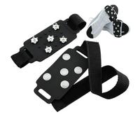 Puntali per trazione Sulla Neve - Ramponi antiscivolo regolabili Con Borchie in Acciaio, Pinze per Ghiaccio per stabilità, Tacchetti resistenti Con Design Del Elastico, Accessorio per Calzature