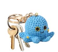 Puntenza Porte-clés de poulpe - Pendentif porte-gobelet pour animaux de mer en résine | Porte de créatures Mini 3D avec design élégant, accessoire de sac à dos pour filles pour garçons, bleu,