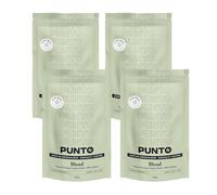 PUNTO - Café de Spécialité 250 g - 100% Arabica Moulu - Mélange d’Amérique Latine et d’Éthiopie - Arôme Citronné et Floral - Goût Fruité et Corps Moyen (Paquet de 4)