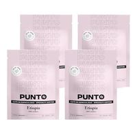 PUNTO - Café moulu d'Éthiopie - Paquet de 4 x 250 g - Café de spécialité - Torréfaction moyenne - 100% Arabica - Notes de miel, de cannelle et de chocolat - Acidité vive - Corps moyen