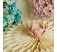 PuntoCasaStore Bougie décorative élégante style raffiné complément décoration maison cuisine salon idée cadeau bonbonnière accessoire décoratif divers modèles (bougie nénuphar, rose)
